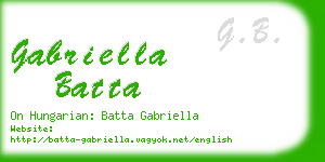 gabriella batta business card